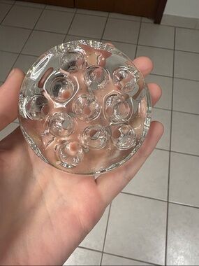 Glass Flower Frog - 11 hole - Free with purchase